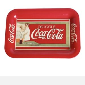 Vintage Coca-Cola Brand Replica 1907 Tray 1989 Approximately 7”x5”